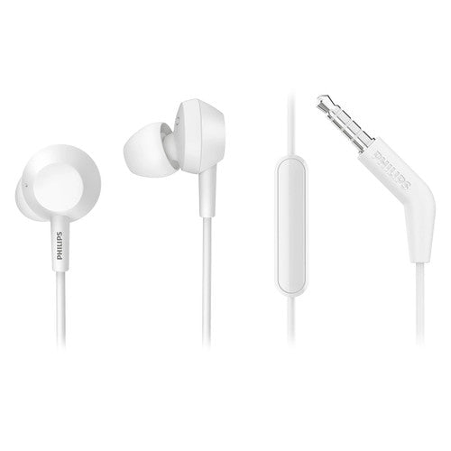 Philips In-Ear Wired Earbud with Bass White
