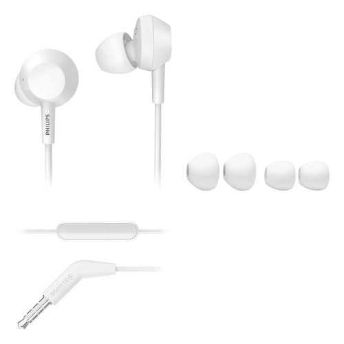 Philips In-Ear Wired Earbud with Bass White