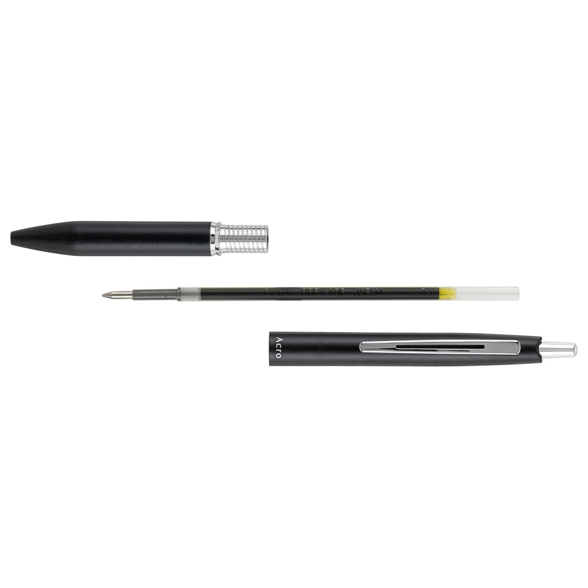 PILOT Acro 1000 Retractable Ballpoint Extra Fine Black Barrel Silver Accent Black Ink – view 2