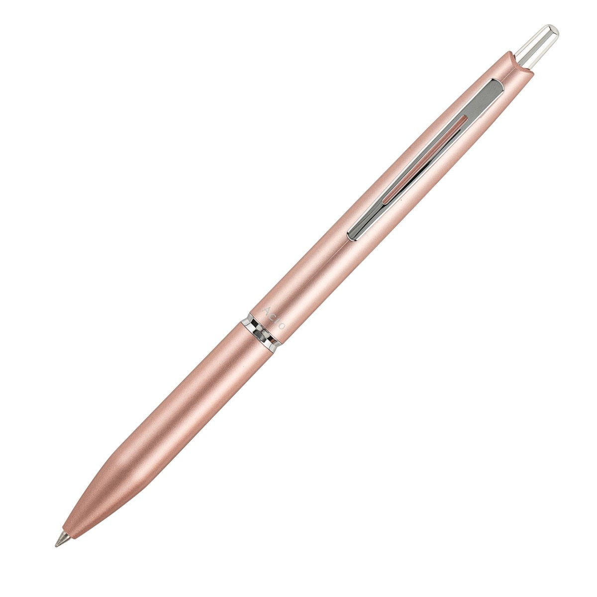 PILOT Acro 1000 Retractable Ballpoint Extra Fine Champagne Gold Barrel Silver Accent Black Ink