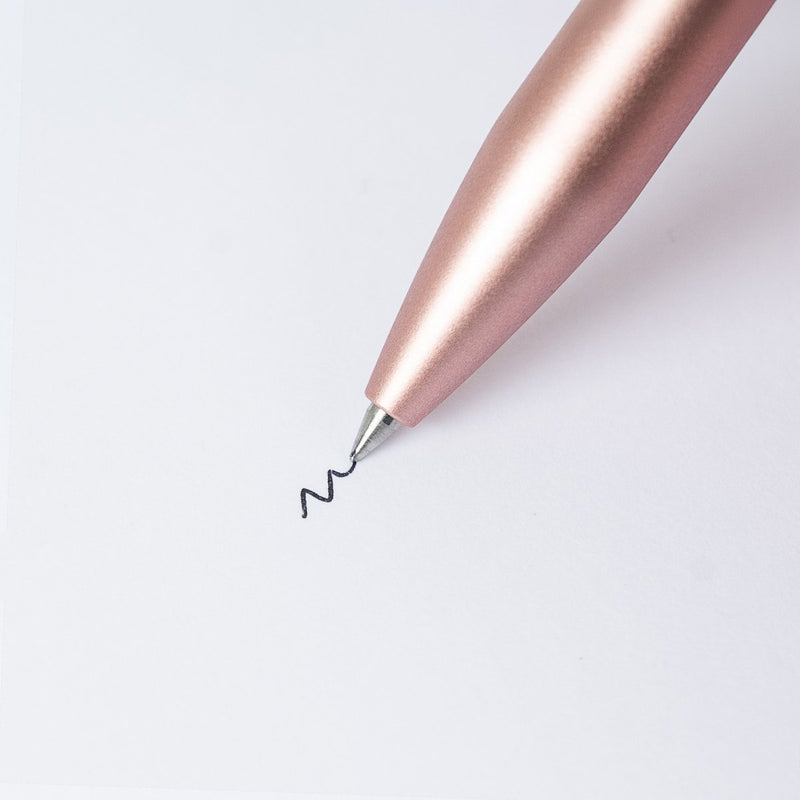 PILOT Acro 1000 Retractable Ballpoint Extra Fine Champagne Gold Barrel Silver Accent Black Ink – view 3