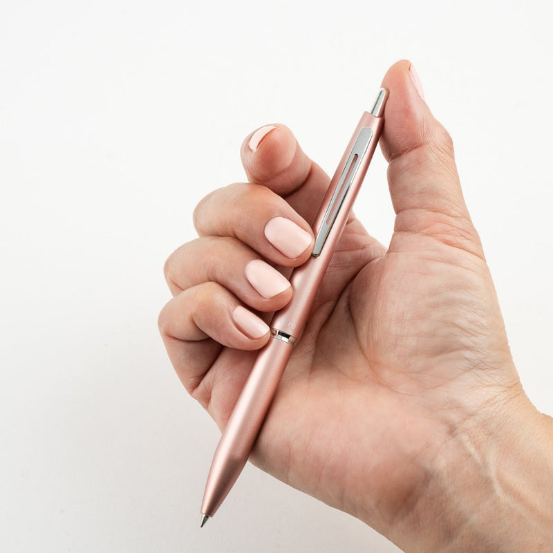 PILOT Acro 1000 Retractable Ballpoint Extra Fine Champagne Gold Barrel Silver Accent Black Ink – view 4