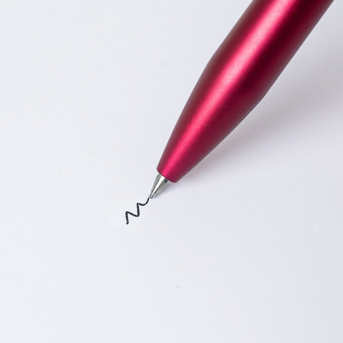 PILOT Acro 1000 Retractable Ballpoint Extra Fine Metallic Red Barrel Silver Accent Black Ink – view 3