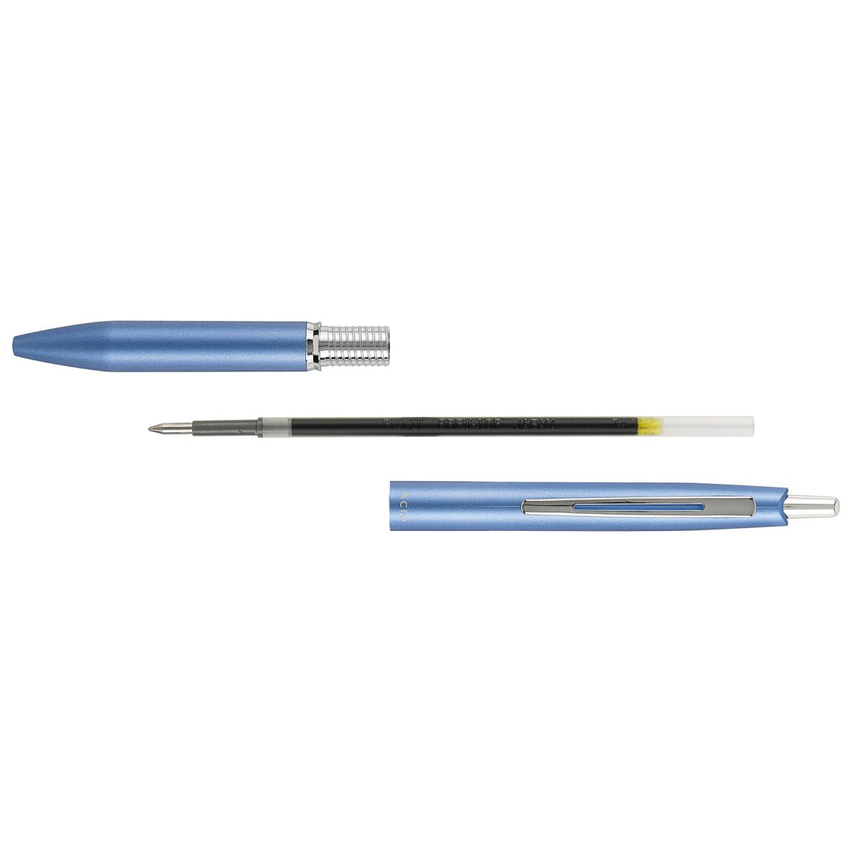 PILOT Acro 1000 Retractable Ballpoint Extra Fine Metallic Soft Blue Barrel Silver Accent Black Ink – view 2