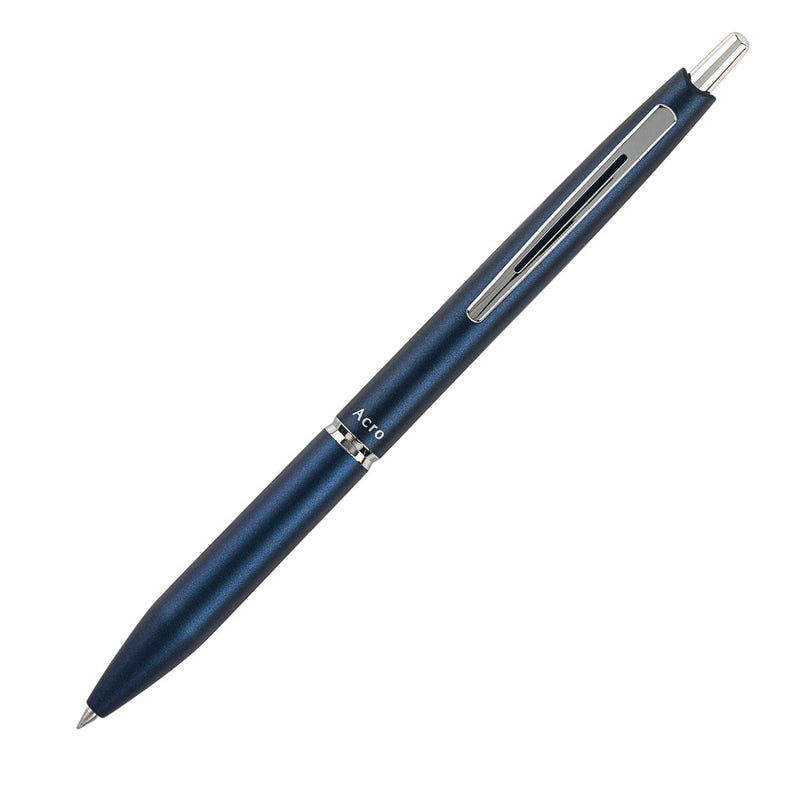PILOT Acro 1000 Retractable Ballpoint Extra Fine Navy Barrel Silver Accent Black Ink