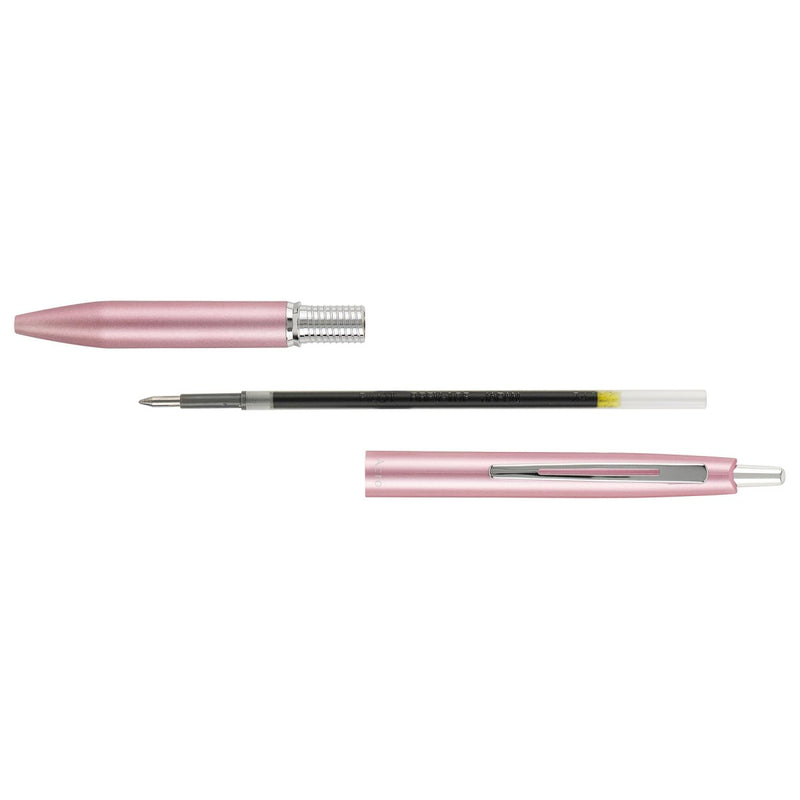 PILOT Acro 1000 Retractable Ballpoint Fine Metallic Pink Barrel Silver Accent Black Ink – view 2