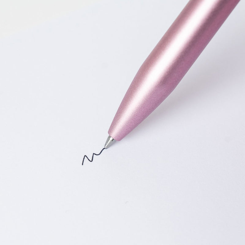 PILOT Acro 1000 Retractable Ballpoint Fine Metallic Pink Barrel Silver Accent Black Ink – view 3