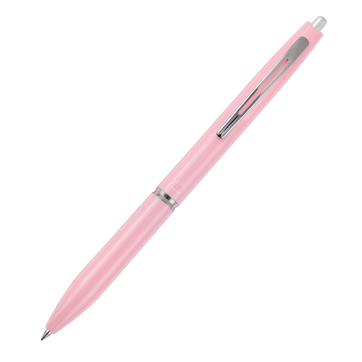 PILOT Acro 300 Hybrid Ballpoint Pen Extra Fine Soft Pink Barrel Black Ink Box of 10