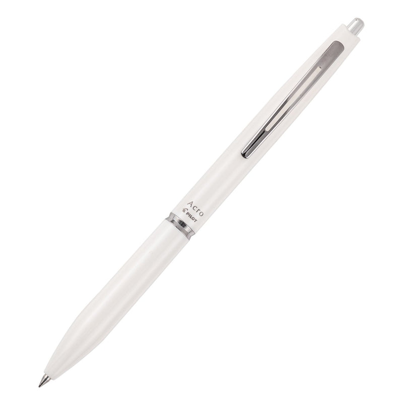 PILOT Acro 300 Hybrid Ballpoint Pen Extra Fine White Barrel Black Ink Box of 10