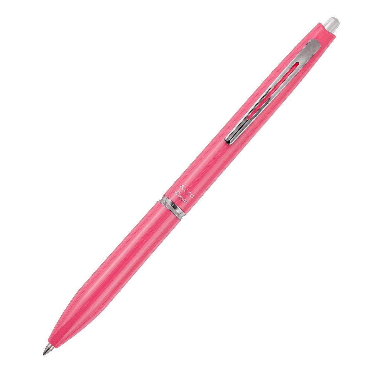 PILOT Acro 300 Hybrid Ballpoint Pen Fine Pink Barrel Black Ink Box of 10