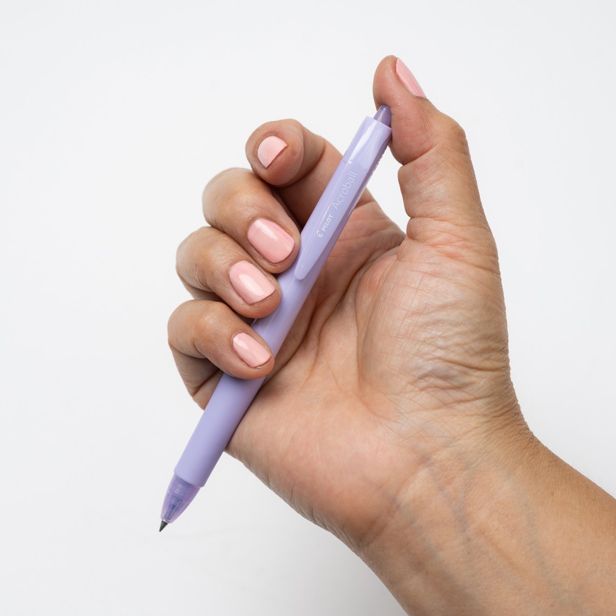 PILOT Acroball 150 Hybrid Retractable Ballpoint Extra Fine Purple Barrel Black Ink Box of 10 – view 3