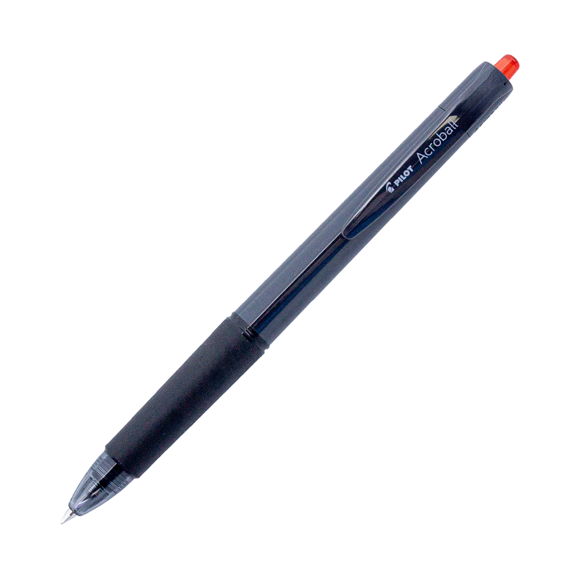 PILOT Acroball 150 Hybrid Retractable Ballpoint Fine Black Barrel Red Ink Box of 10