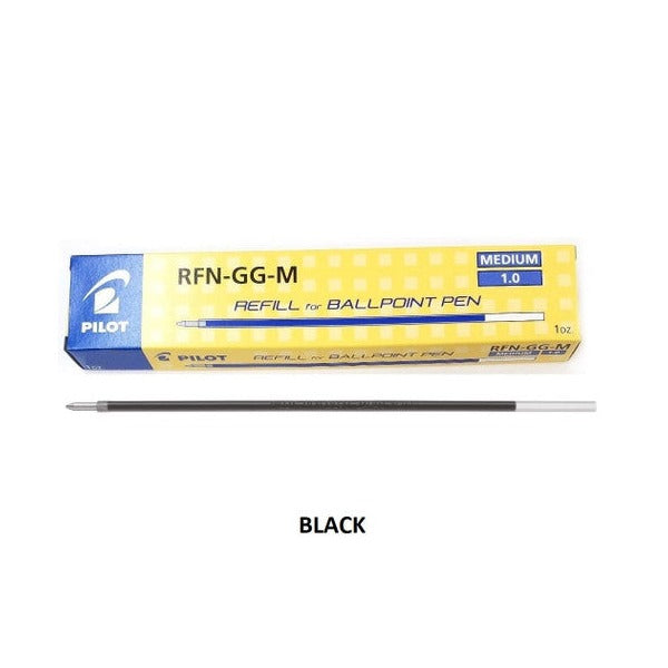 Pilot Ballpoint Pen Stick Refill 1.0mm Black Box of 12