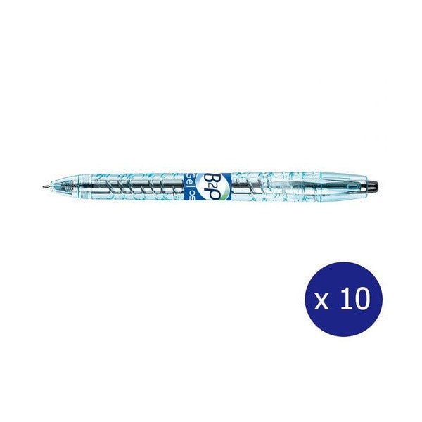 Pilot BegreeN B2P Retractable Rollerball Gel Pen Extra Fine Black Box of 10