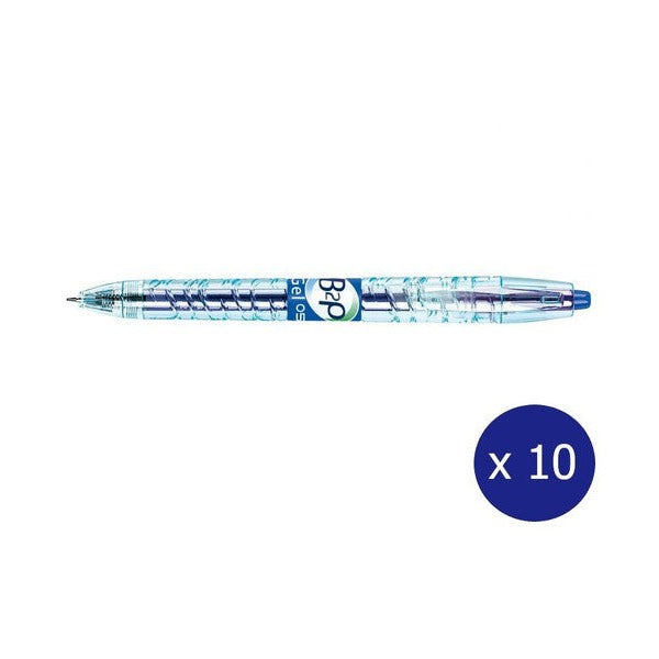 Pilot BegreeN B2P Retractable Rollerball Gel Pen Extra Fine Blue Box of 10