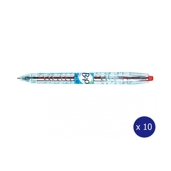 Pilot BegreeN B2P Retractable Rollerball Gel Pen Fine Red Box of 10