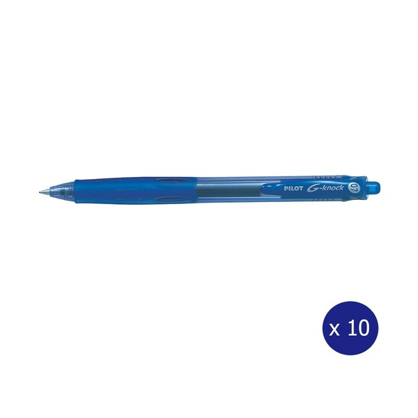 Pilot BegreeN G-Knock Retractable Gel Pen 0.7mm Blue Box of 10