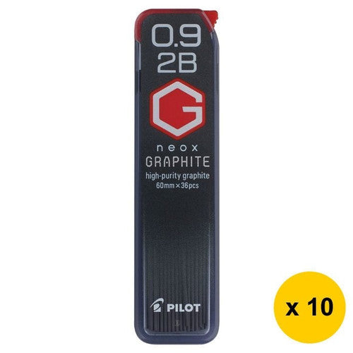 Pilot BegreeN G Neox Graphite Lead Refill 2B 0.9mm 36's Pack of 10