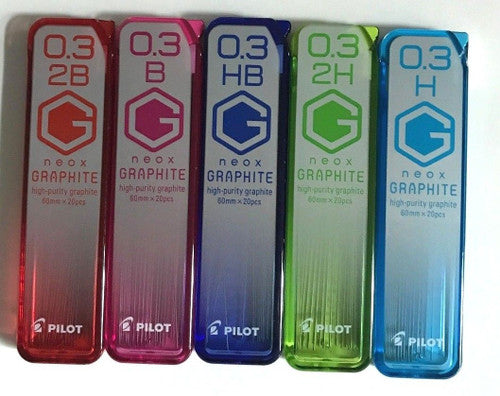Pilot BegreeN G Neox Graphite Lead Refill 2H 0.3mm 20's Pack of 10 – view 2