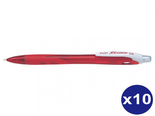 Pilot BegreeN Rexgrip Mechanical Pencil 0.5mm Red Box of 10