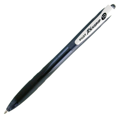 Pilot BegreeN Rexgrip Retractable Ballpoint Pen Medium Black Box of 10 – view 2