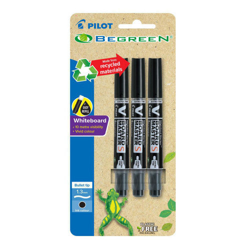Pilot BegreeN V Board Master S Whiteboard Marker Bullet Extra Fine Black Pack 3 Box of 6