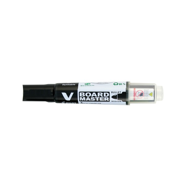 Pilot BegreeN V Board Master Whiteboard Marker Bullet Medium Black Box of 10 – view 2