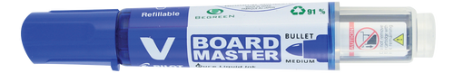 Pilot BegreeN V Board Master Whiteboard Marker Bullet Medium Blue Box of 10 – view 2