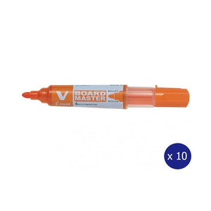 Pilot BegreeN V Board Master Whiteboard Marker Bullet Medium Orange Box of 10