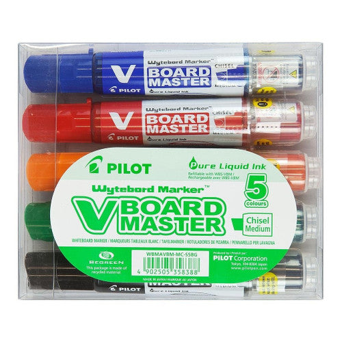 Pilot BegreeN V Board Master Whiteboard Marker Chisel Medium Assorted Pack of 5 – view 4