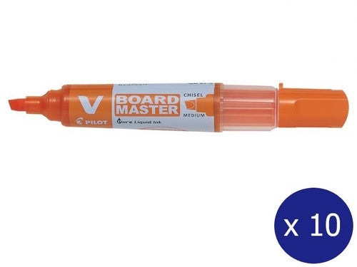 Pilot BegreeN V Board Master Whiteboard Marker Chisel Medium Orange Box of 10