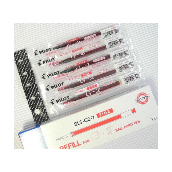 Pilot BLS-G2 Gel Refill 0.7mm Red Box of 12 – view 2