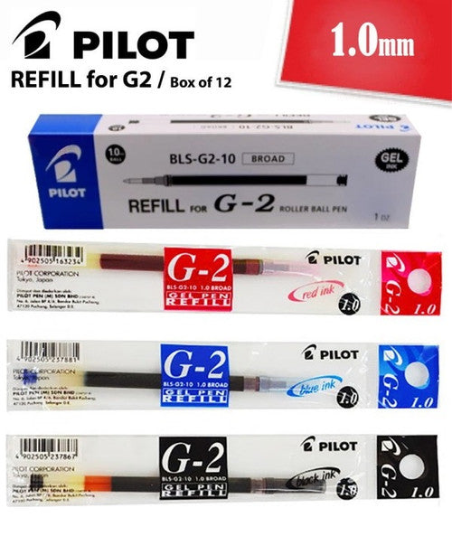 Pilot BLS-G2 Gel Refill 1.0mm Red Box of 12 – view 2