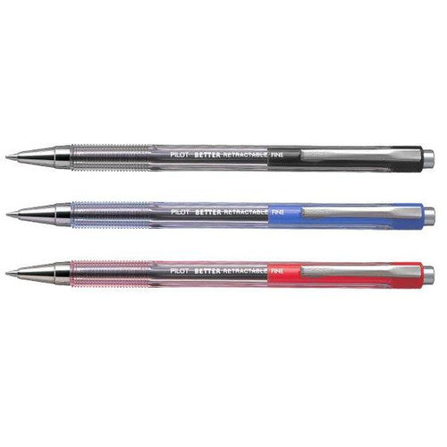 Pilot BP-145 Retractable Ballpoint Pen Fine Black Box of 12 – view 2