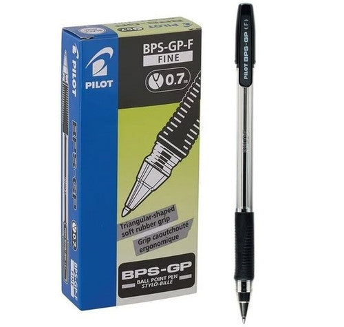 Pilot BPS-GP The Ballpoint Stick Grip Pen Fine Black Box of 12
