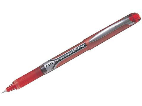 Pilot BXGPN-V5 Hi-Tecpoint Grip Rollerball Pen 0.5mm Red Box of 12 – view 2