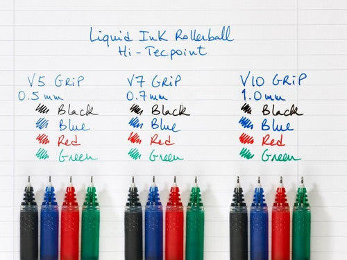 Pilot BXGPN-V5 Hi-Tecpoint Grip Rollerball Pen 0.5mm Red Box of 12 – view 4