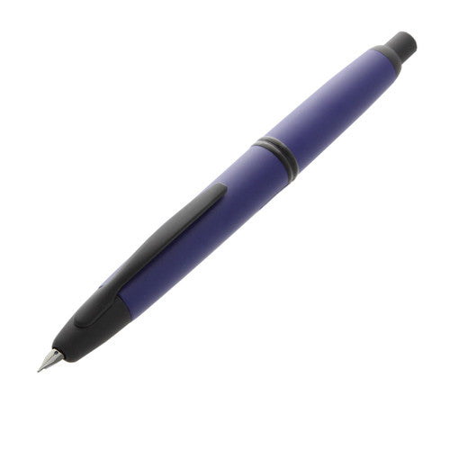 Pilot Capless Black Accent Fountain Pen Matte Blue Barrel Fine Nib – view 3
