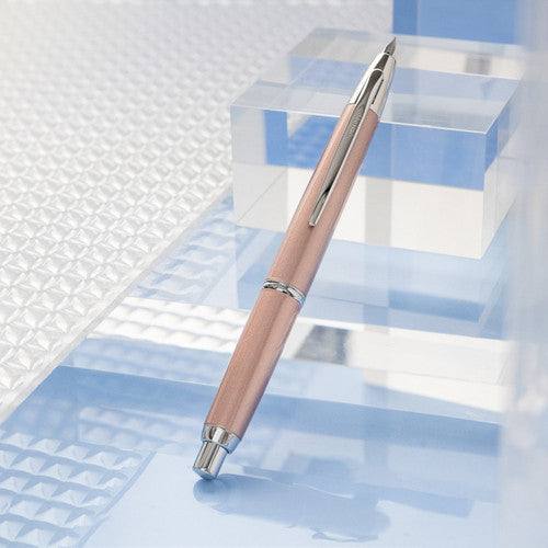 Pilot Capless Decimo Fountain Pen Champagne Pink Barrel Fine Nib – view 2