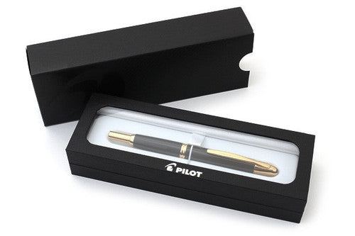 Pilot Capless Gold Accent Fountain Pen Black Barrel Fine Nib – view 2