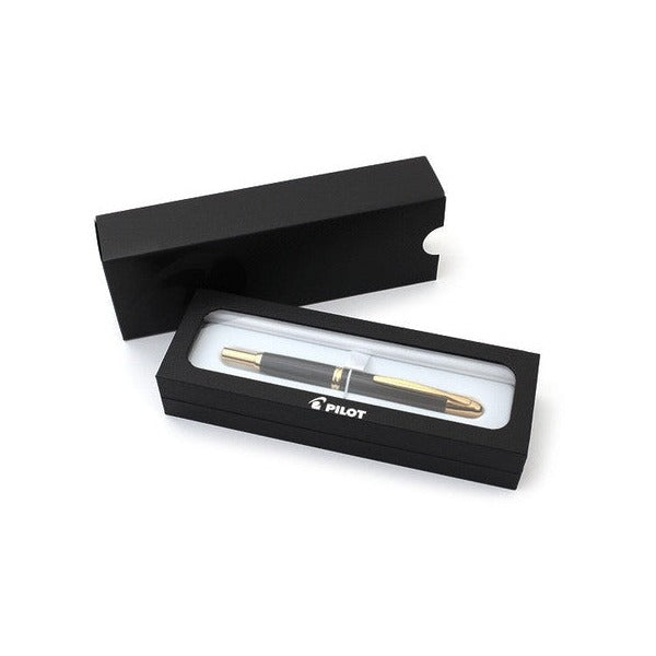 Pilot Capless Gold Accent Fountain Pen Black Barrel Fine Nib – view 2