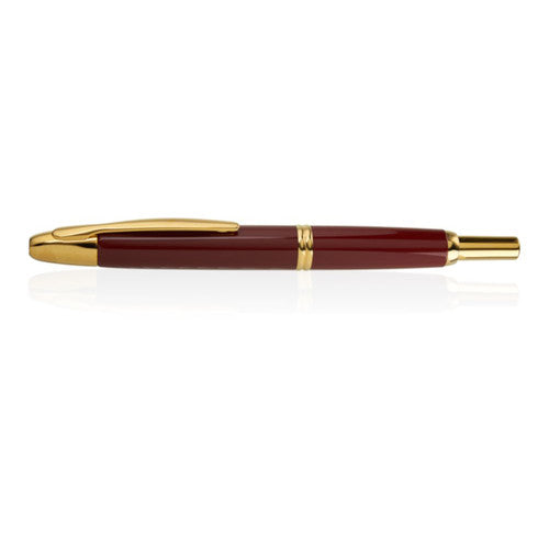 Pilot Capless Gold Accent Fountain Pen Red Barrel Fine Nib – view 2
