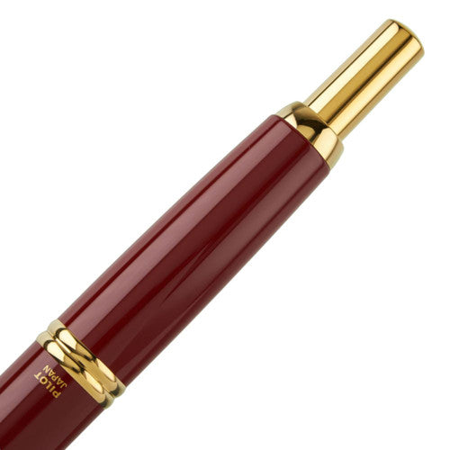 Pilot Capless Gold Accent Fountain Pen Red Barrel Fine Nib – view 3