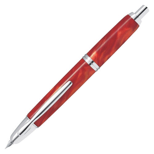 Pilot Capless SE Fountain Pen Marble Orange Barrel Medium Nib