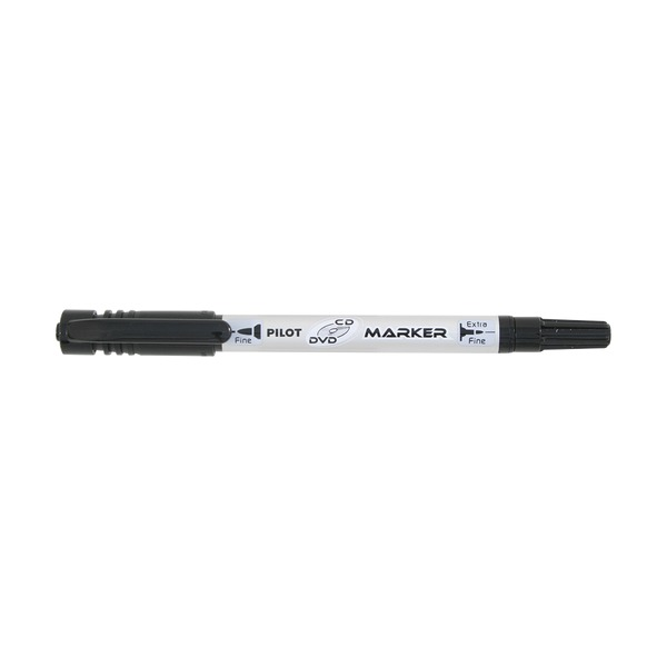 Pilot CD DVD Twin Ended Permanent Marker Dual Nib Black Box of 12 – view 2