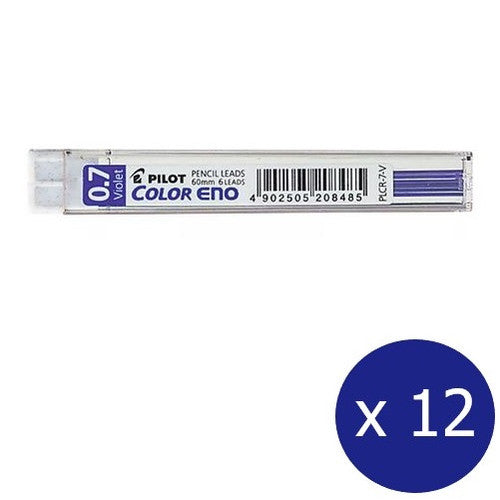 Pilot Colour Eno Mechanical Pencil Lead Refill 0.7mm Violet Box of 12