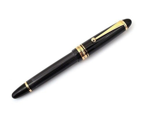 Pilot Custom 823 Fountain Pen Black Barrel 14K Gold Broad Nib – view 2