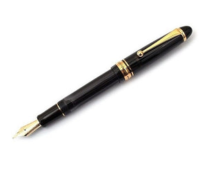 Pilot Custom 823 Fountain Pen Black Barrel 14K Gold Fine Nib