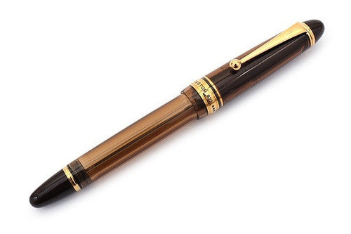 Pilot Custom 823 Fountain Pen Brown Barrel 14K Gold Fine Nib – view 2