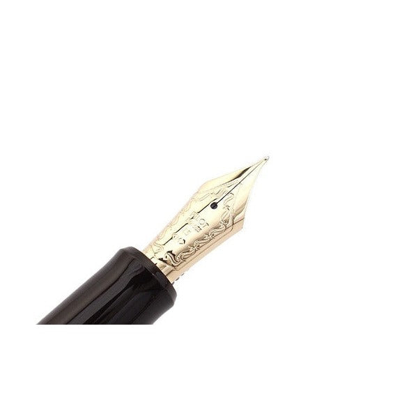 Pilot Custom 823 Fountain Pen Brown Barrel 14K Gold Medium Nib – view 3